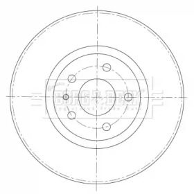 BORG & BECK bbd5411 -  Тормозной диск